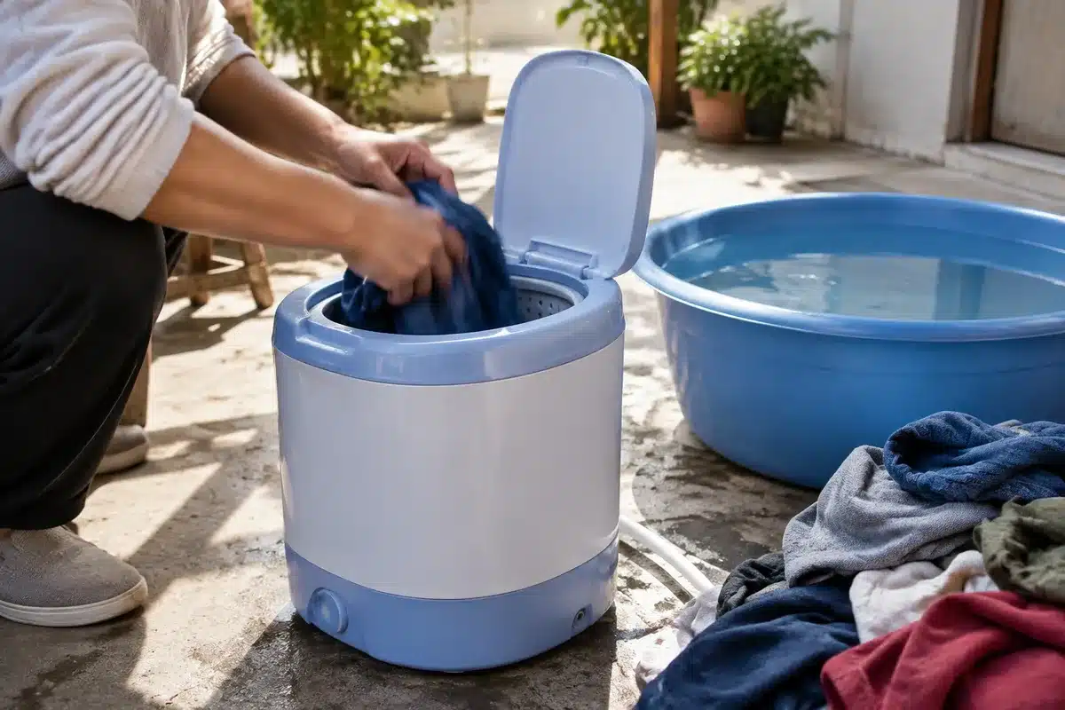 Washing machine that operates without electricity demonstrates value of low-tech ingenuity